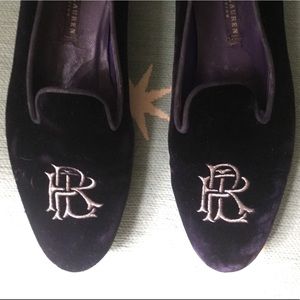 📌SOLD📌 Ralph Lauren Collection Velvet Loafers